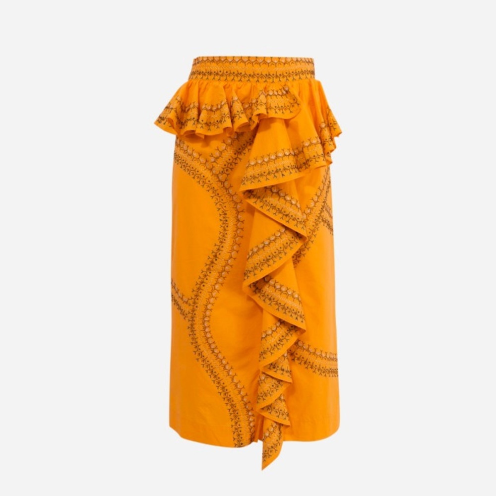 Ulla Johnson Opal Skirt in Papaya